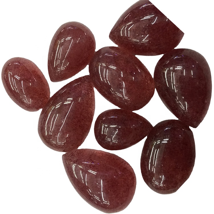 AAA Chất lượng dâu tây tự nhiên Cabochon cho đồ trang sức Làm đá quý lỏng lẻo 36