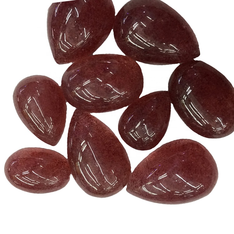 AAA Chất lượng dâu tây tự nhiên Cabochon cho đồ trang sức Làm đá quý lỏng lẻo 38