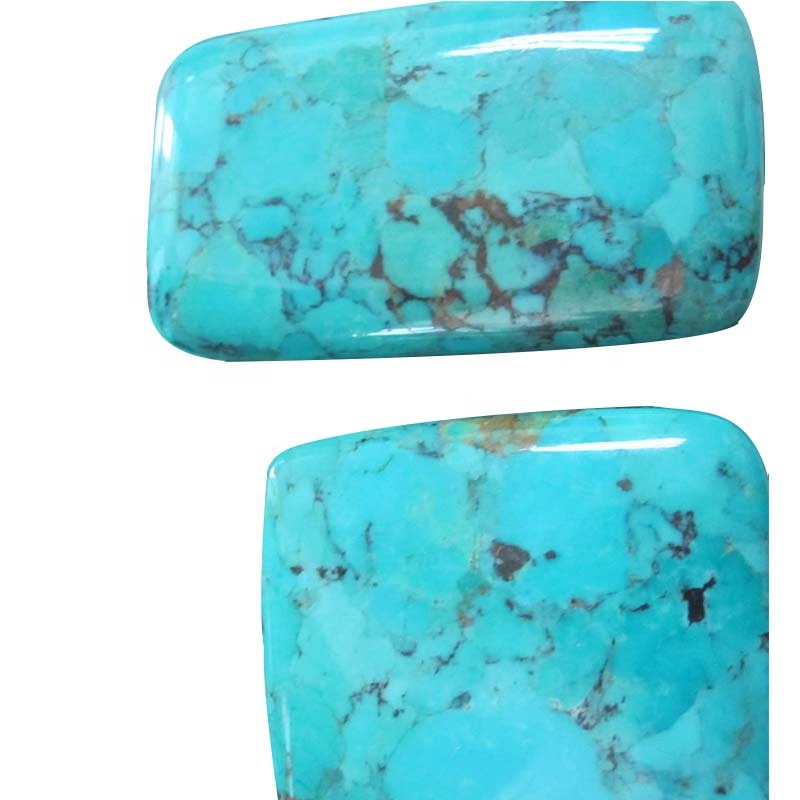 Þjappað gemstone náttúrulega grænblár dýrmætur steinn blokk 9