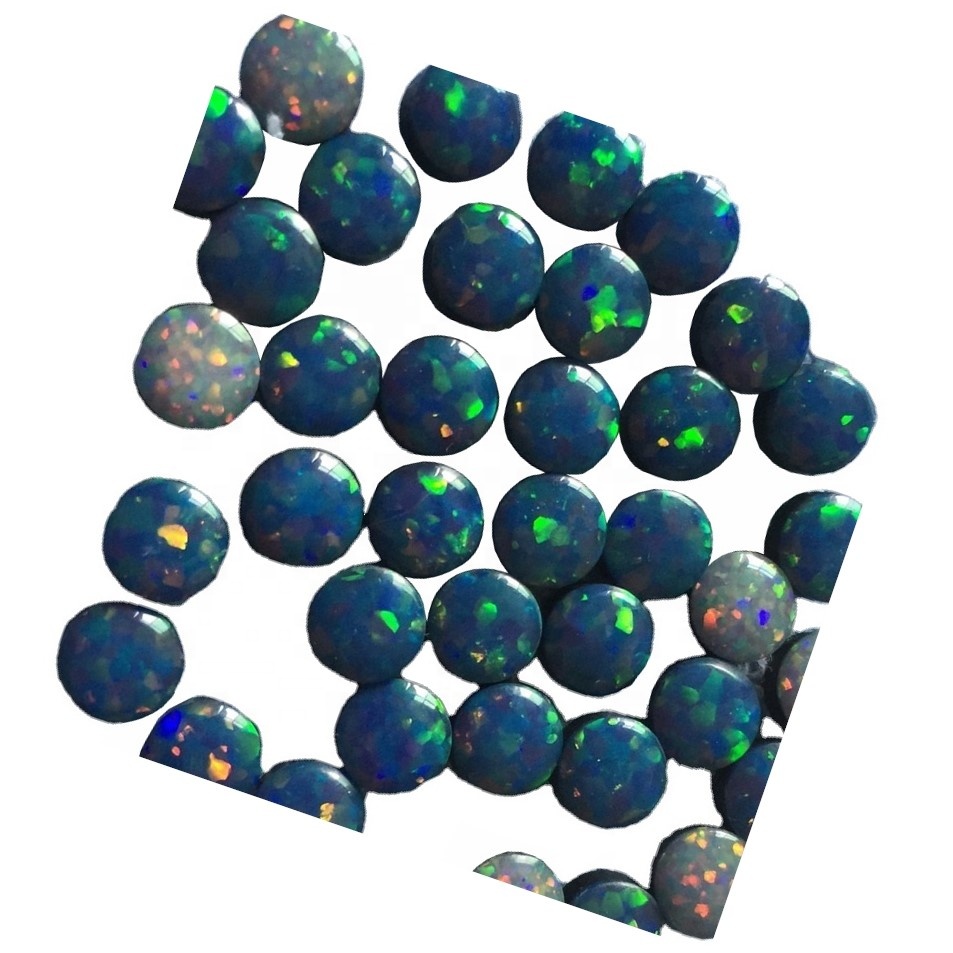 Safn (tvöfaldur andlit) Natural Eþíópíu Welo Cabochon Opal 35