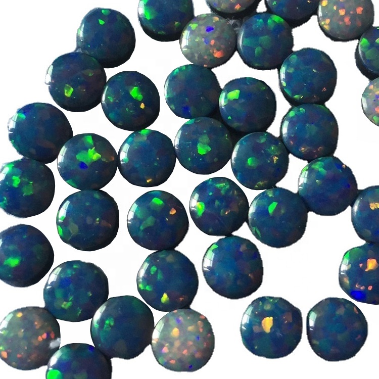 Safn (tvöfaldur andlit) Natural Eþíópíu Welo Cabochon Opal 43