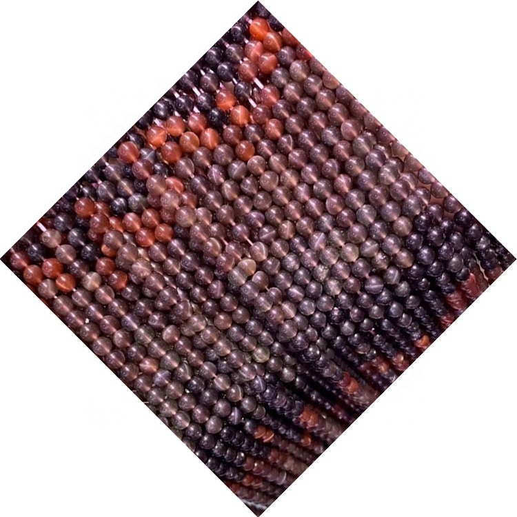 Multicolor natyral shalqi portokalli purple turmaline rrumbullakët rrumbullakët 31