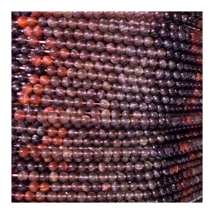 Multicolor natyral shalqi portokalli purple turmaline rrumbullakët rrumbullakët 32