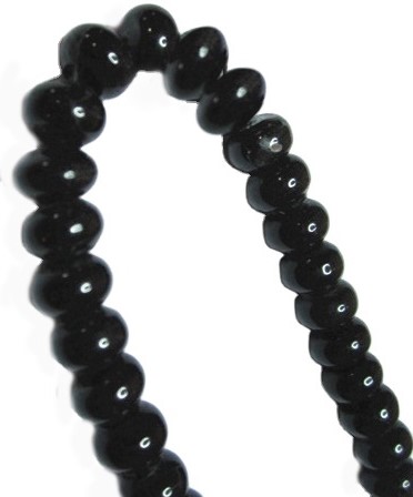 സ്വാഭാവിക കറുത്ത അഗേറ്റ് ജെംസ്റ്റോൺ അയഞ്ഞ മുദ്രകൾ 6 എംഎം 8 എംഎം 10 എംഎം റ round ണ്ട് ബീഡുകൾ 16 സ്ട്രോണ്ട് 33
