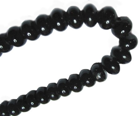സ്വാഭാവിക കറുത്ത അഗേറ്റ് ജെംസ്റ്റോൺ അയഞ്ഞ മുദ്രകൾ 6 എംഎം 8 എംഎം 10 എംഎം റ round ണ്ട് ബീഡുകൾ 16 സ്ട്രോണ്ട് 35