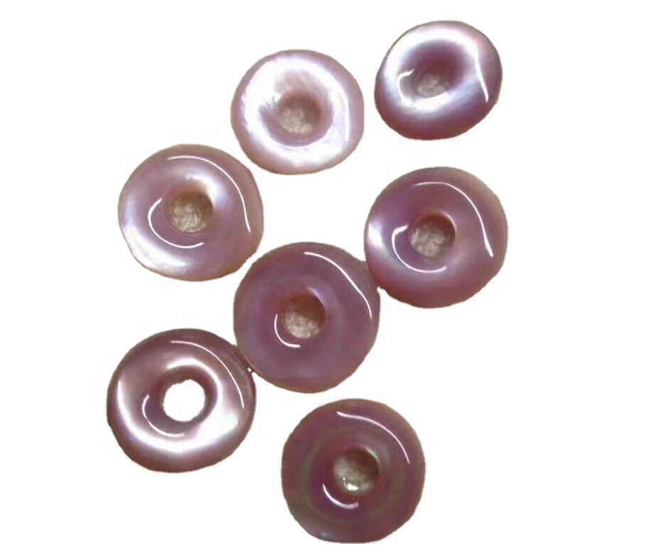 ແມ່ທີ່ຕົກແຕ່ງຂອງລູກປັດ Shell Circle / Donut / Beads Pearl 30