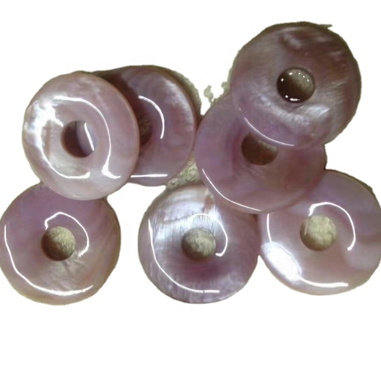 ແມ່ທີ່ຕົກແຕ່ງຂອງລູກປັດ Shell Circle / Donut / Beads Pearl 32