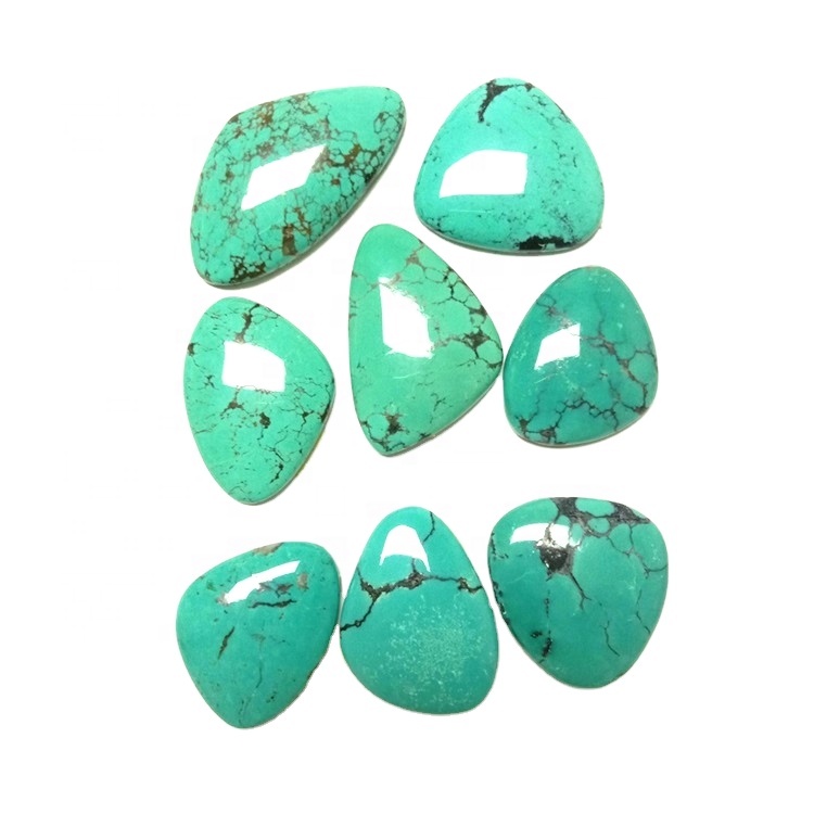 Тюркоазена скъпоценен камък Кабохон Естествена търговия Гладка тюркоаз 31