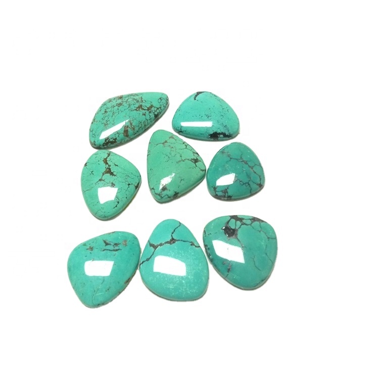 Тюркоазена скъпоценен камък Кабохон Естествена търговия Гладка тюркоаз 35