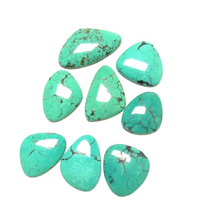 Тюркоазена скъпоценен камък Кабохон Естествена търговия Гладка тюркоаз 37