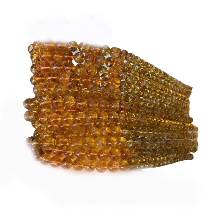 Табиғи алтыннан жасалған бұталық кварц 6mm 8mm 8mm 8mm 10mm 3MM 10mm дөңгелек алтын 36