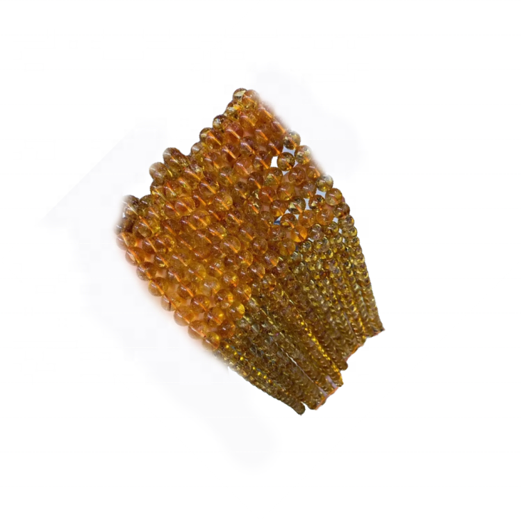 Табиғи алтыннан жасалған бұталық кварц 6mm 8mm 8mm 8mm 10mm 3MM 10mm дөңгелек алтын 38