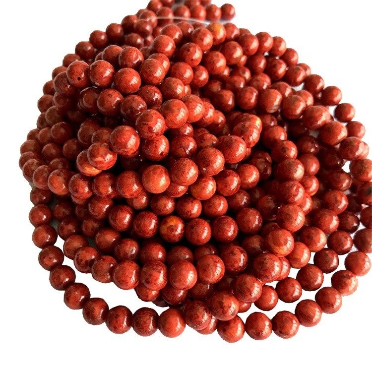 wholesale Apple  Red Coral 4mm 6mm 8mm Round  shape beads and smooth gemstone strings 13