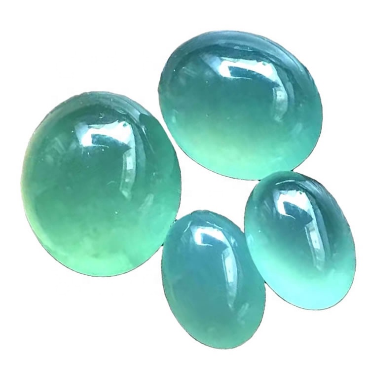 Forma ovale Smeraldo gatti sciolti Eye Stone Pietra Pietra Pietra Pietra Pietra preziosa Cabochon 32