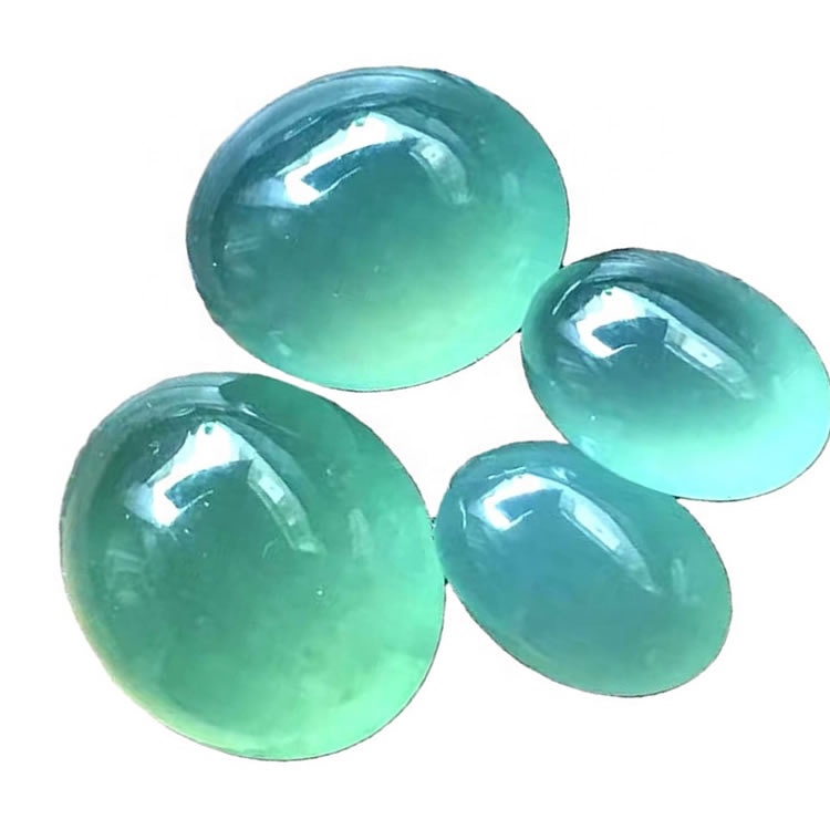 Forma ovale Smeraldo gatti sciolti Eye Stone Pietra Pietra Pietra Pietra Pietra preziosa Cabochon 34