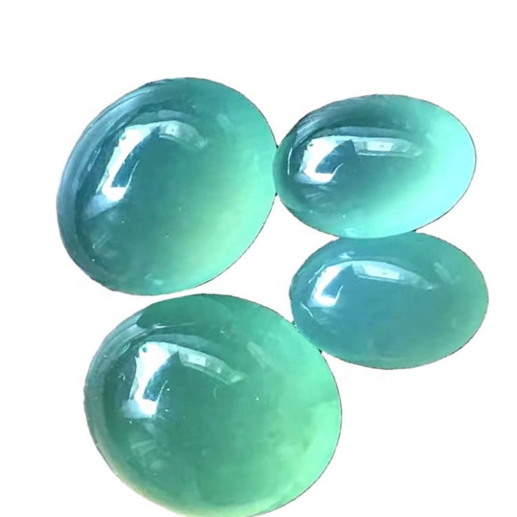 Forma ovale Smeraldo gatti sciolti Eye Stone Pietra Pietra Pietra Pietra Pietra preziosa Cabochon 36