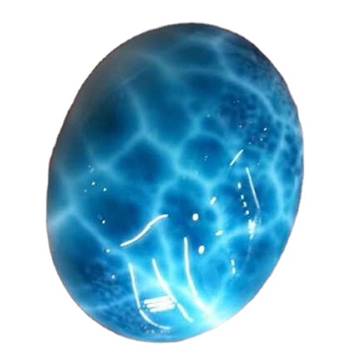 Larimar মসৃণ Cabochon 100% প্রাকৃতিক রত্ন পাথর ফ্ল্যাট ব্যাক ওভাল রত্ন পাথর সব calibrated মাপে উপলব্ধ 32