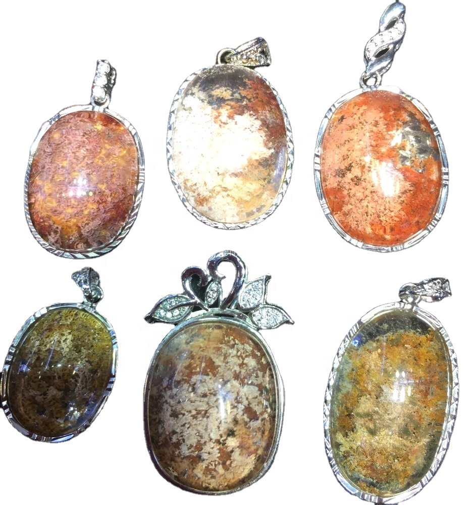 925 Sterling Silver Natural Brasil Phantom Ghost Quartz Penjoll Penjoll Jeweller 7