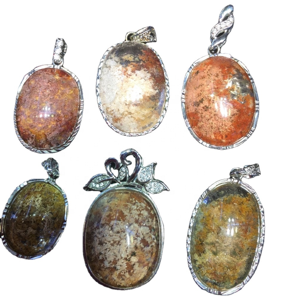 925 Sterling Silver Natural Brasil Phantom Ghost Quartz Penjoll Penjoll Jeweller 9