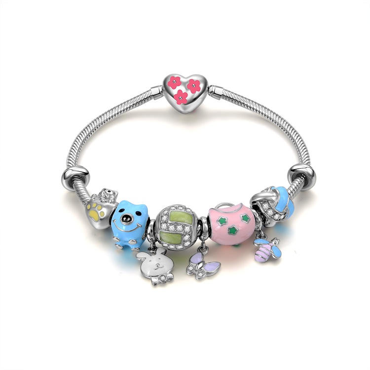 Zawadi kwa msichana rafiki maarufu brand 925 fedha bangili. 18