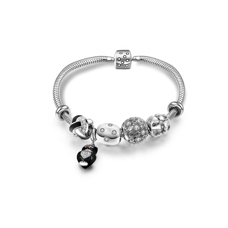 최고급 매력적인 925 스털링 실버 Bangles 팔찌 10