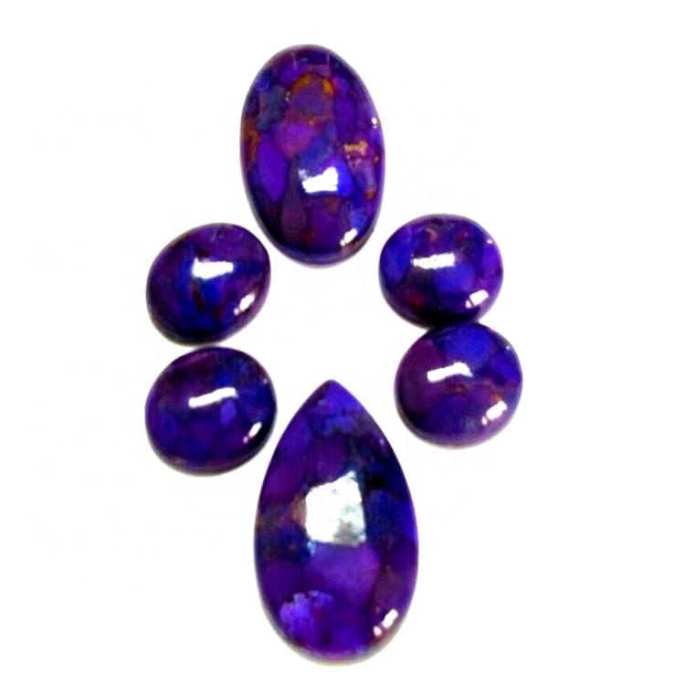 Кінгмен Мідь стиснуті бірюзові кабохони 13