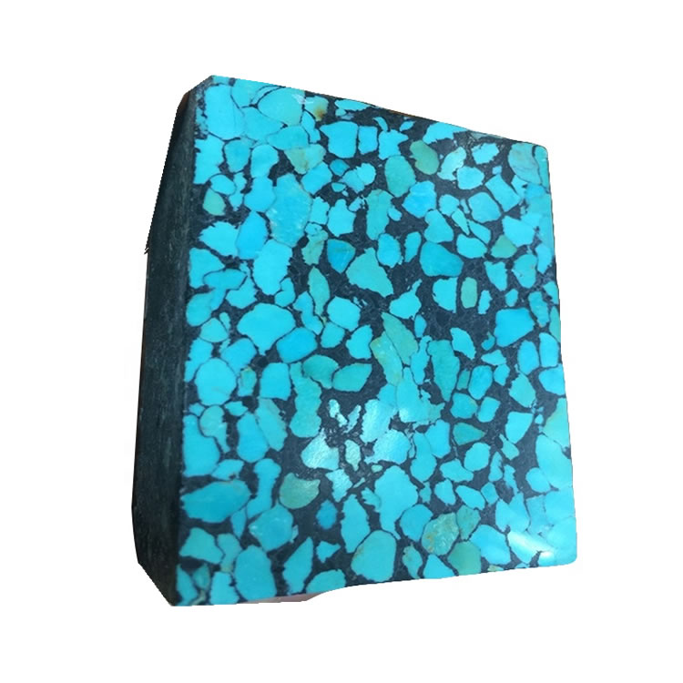 Bule konpwesan turkwaz ki graj ble kòb kwiv mete mojave turkwaz pyèr bijou 35