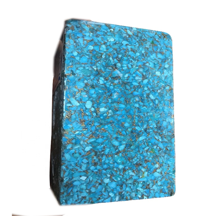 Bule konpwesan turkwaz ki graj ble kòb kwiv mete mojave turkwaz pyèr bijou 39