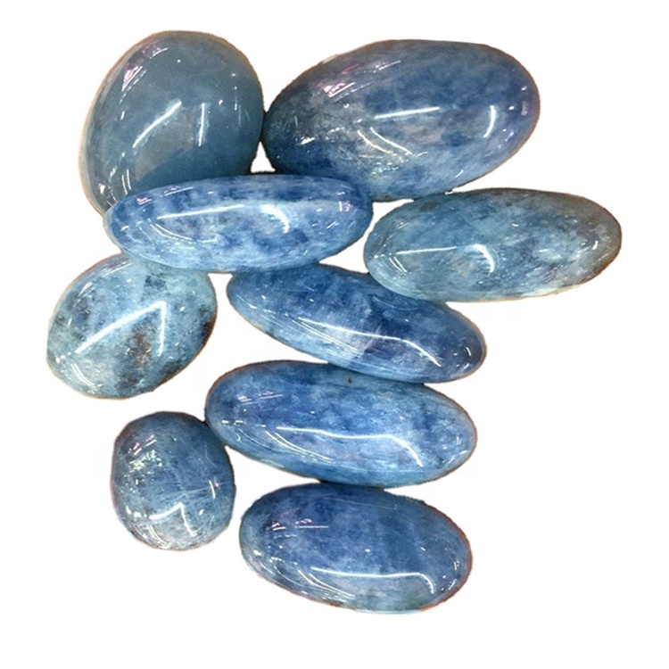 Gemothaichean cnùbagan Aquamarine Cabochon Cabochon Losotones Clach-obrach Smuthy 37