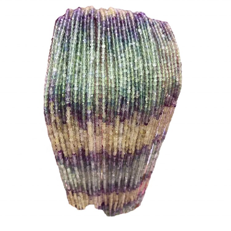 Multi florite rondelle stress beads talafeagai e faia asoa 37