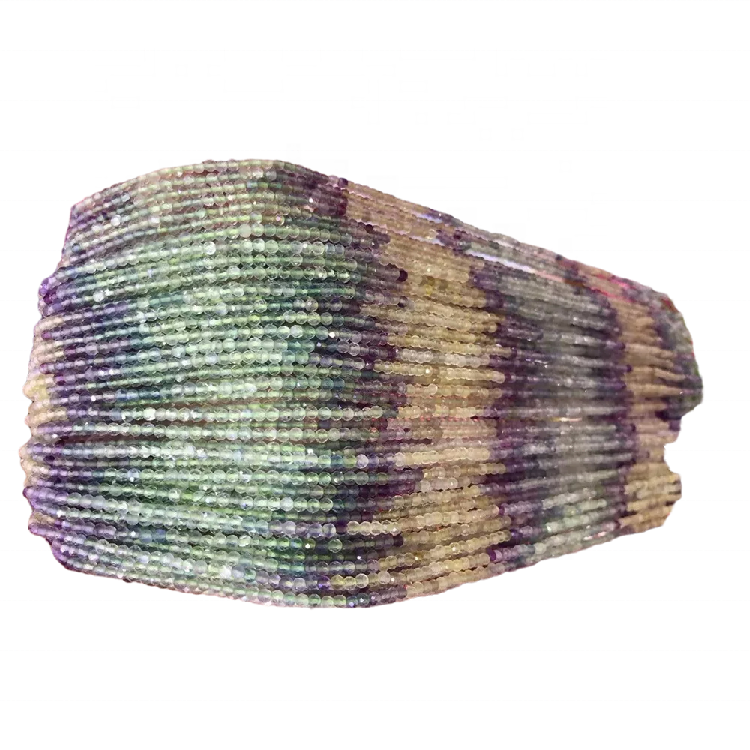 Multi florite rondelle stress beads talafeagai e faia asoa 35