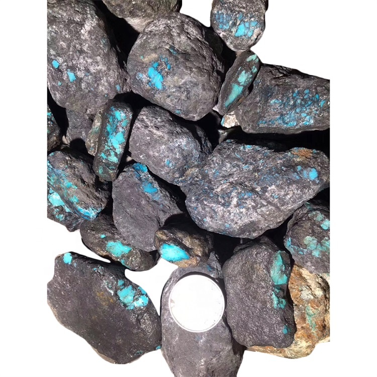 Genuine gemstone raro dormir beleza turquesa áspera vem do arizona EUA 14