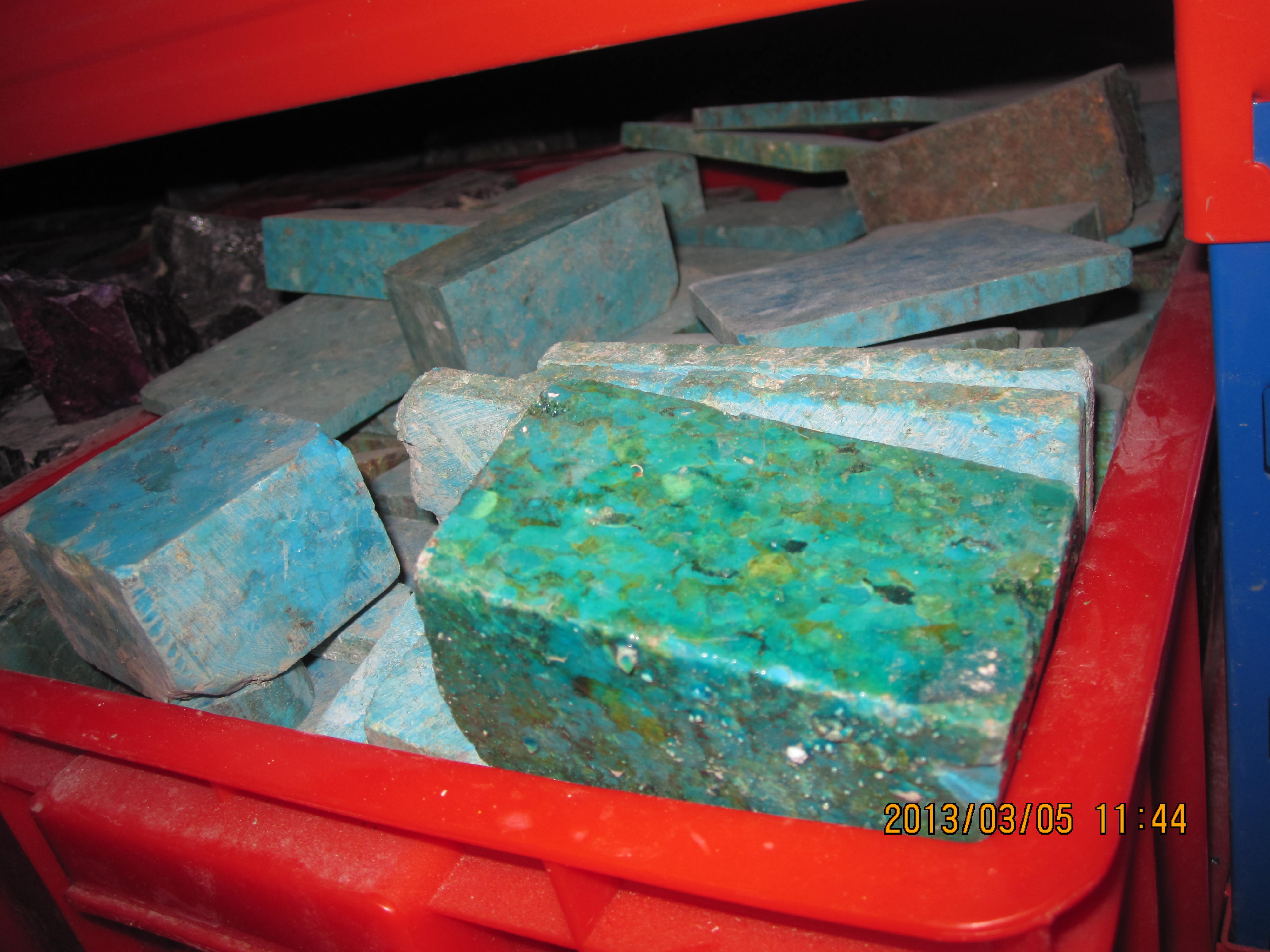 Koper Kingman Amerika turkoois myn natuurlik saamgeperste edelsteen turkoois maak groothandel 15