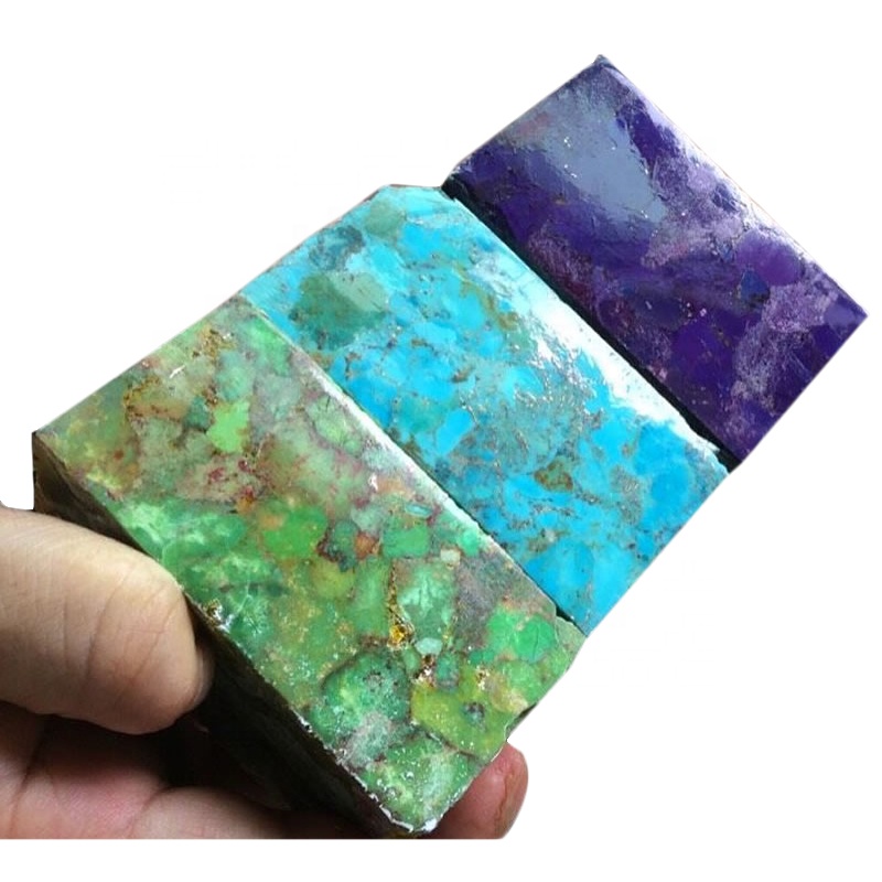 Nwa Koulè koulè wouj violèt Natirèlman Turquoise Brik Gemstone Wholesale 13