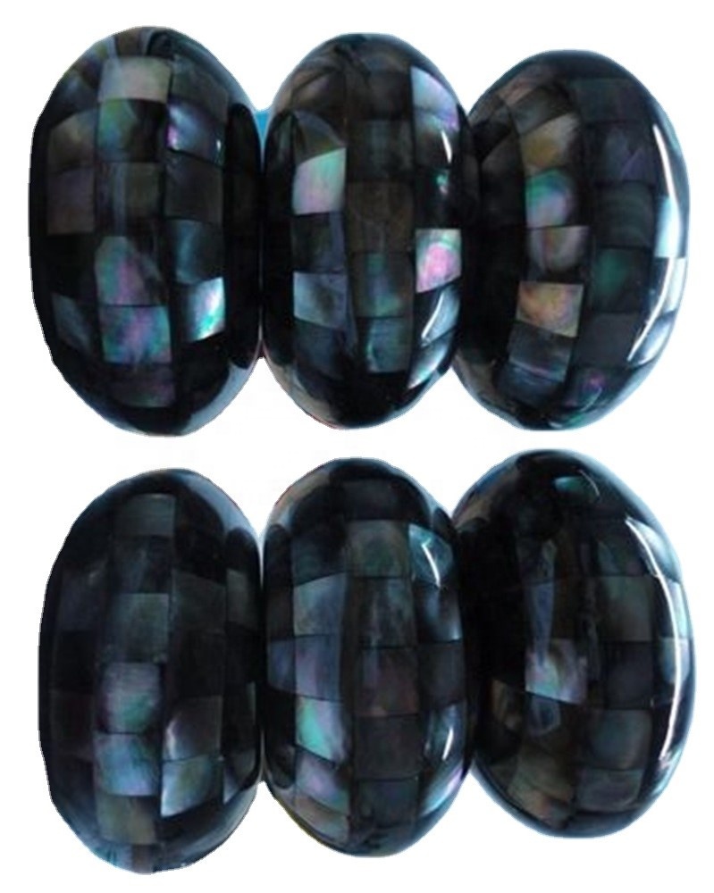 Black Onyx & Màthair nan Greatan Mosic Pearl Shell 36