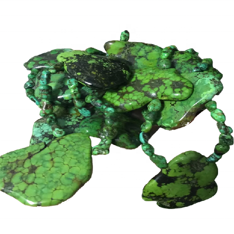 Chunky dicitur Turquoise Necklace genuina Big Turquoise Stone Baads Turquoise Statement jewelry 9