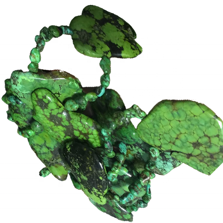 Chunky dicitur Turquoise Necklace genuina Big Turquoise Stone Baads Turquoise Statement jewelry 13