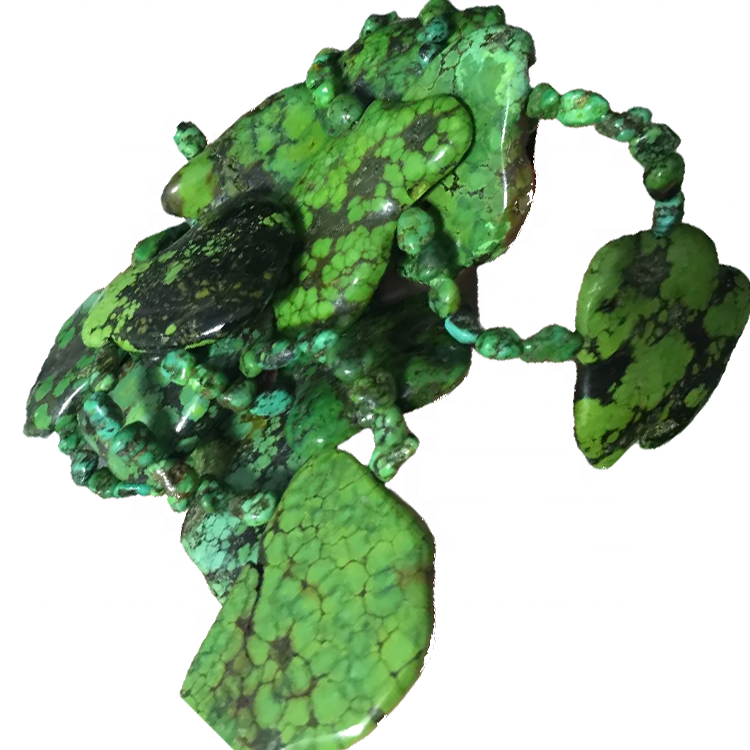 Chunky dicitur Turquoise Necklace genuina Big Turquoise Stone Baads Turquoise Statement jewelry 11