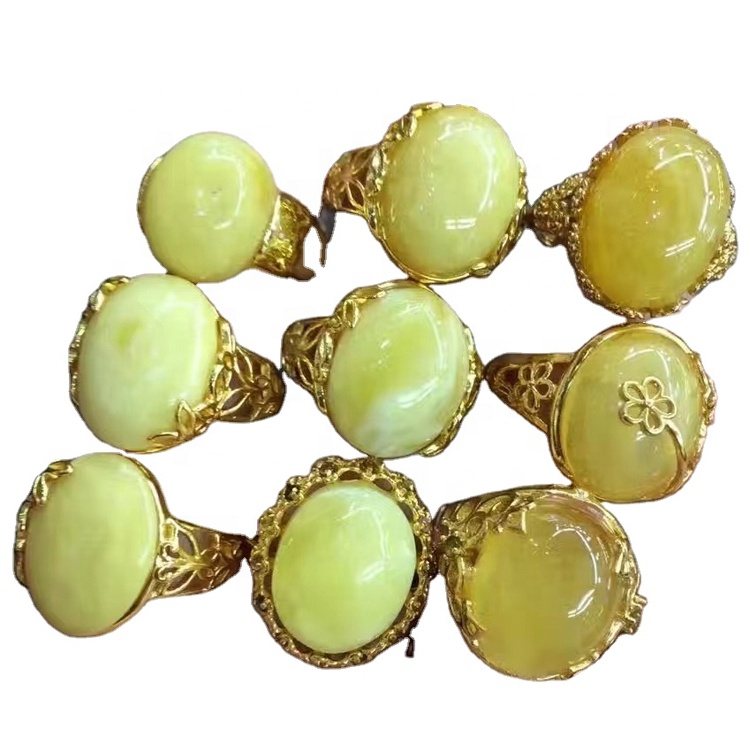 ਅੰਬਰ ਰਤਨ ਦੇ ਨਾਲ ਫੈਕਟਰੀ ਕਸਟਮ ਗਹਿਣਿਆਂ ਦੀ ਰਿੰਗ 30