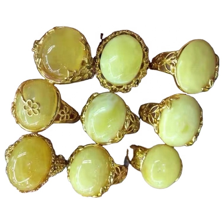 ਅੰਬਰ ਰਤਨ ਦੇ ਨਾਲ ਫੈਕਟਰੀ ਕਸਟਮ ਗਹਿਣਿਆਂ ਦੀ ਰਿੰਗ 34