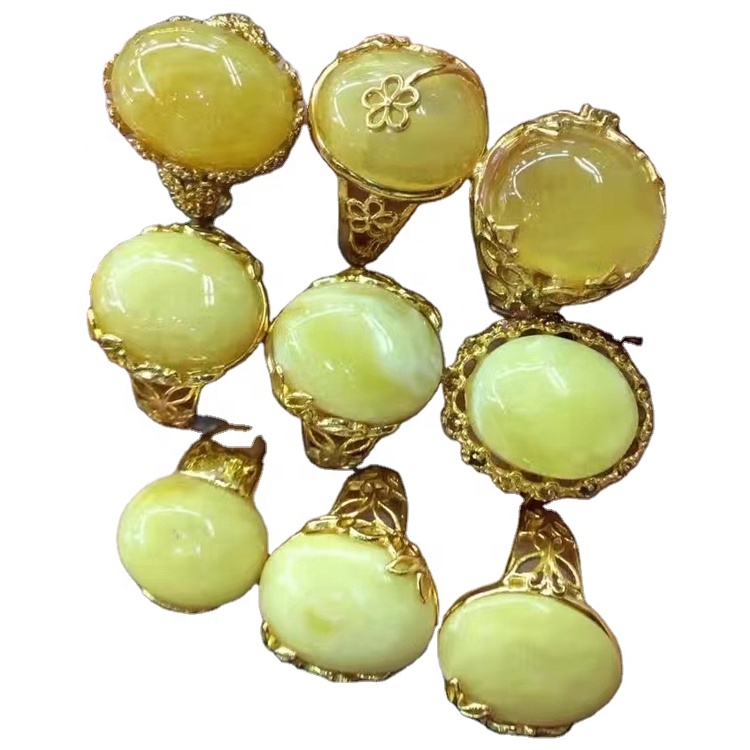 ਅੰਬਰ ਰਤਨ ਦੇ ਨਾਲ ਫੈਕਟਰੀ ਕਸਟਮ ਗਹਿਣਿਆਂ ਦੀ ਰਿੰਗ 36