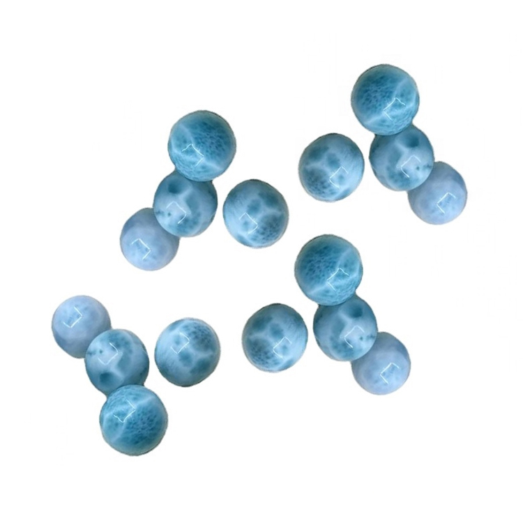 អង្កាំធម្មជាតិ larimar gemstone apper ស្ព័ររង្វង់សម្រាប់ខ្សែដៃខ្សែដៃខ្សែដៃ 7