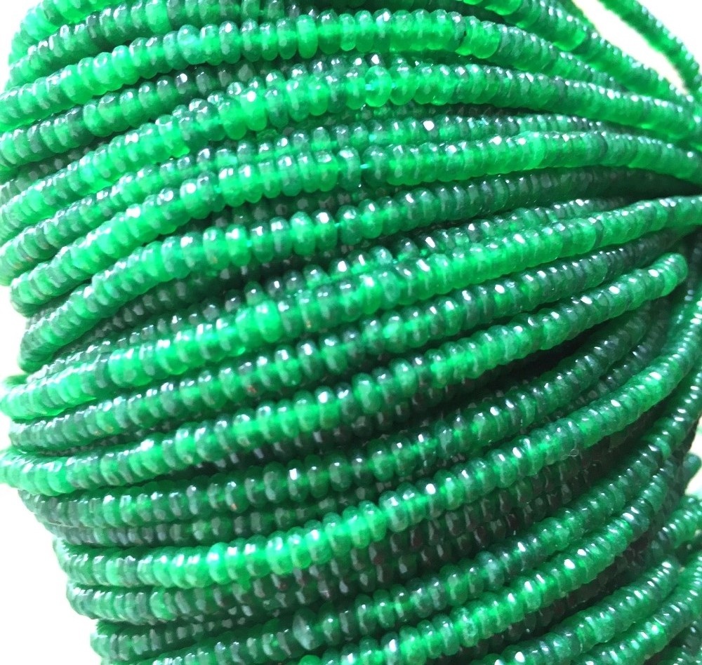 Wysokiej klasy naturalny zielony agat luźne koraliki szlachetne 6mm 8mm 10mm gładkie polerowane okrągłe 16-calowe nici 15