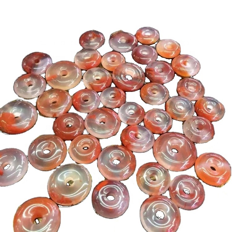Chinese Sichuan Baoshan Agate Donut Beads Gumawa ng pakyawan 31