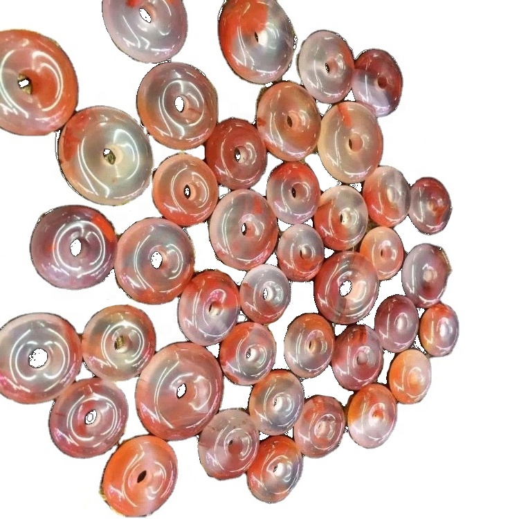 Chinese Sichuan Baoshan Agate Donut Beads Gumawa ng pakyawan 33