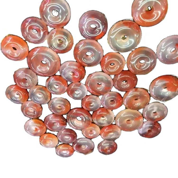 Chinese Sichuan Baoshan Agate Donut Beads Gumawa ng pakyawan 35