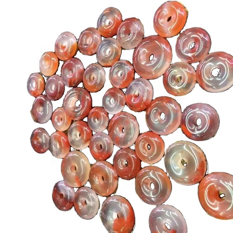 Chinese Sichuan Baoshan Agate Donut Beads Gumawa ng pakyawan 37