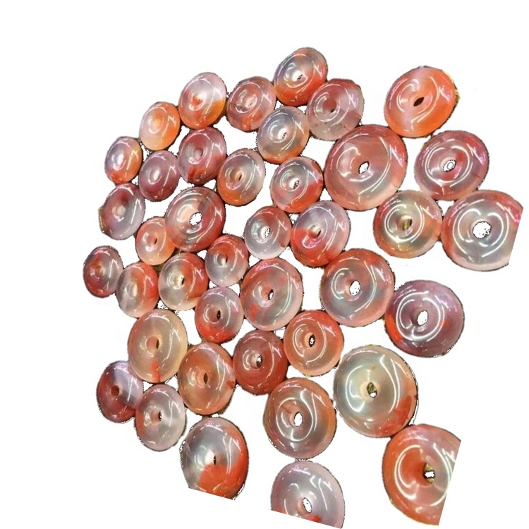 Chinese Sichuan Baoshan Agate Donut Beads Gumawa ng pakyawan 39