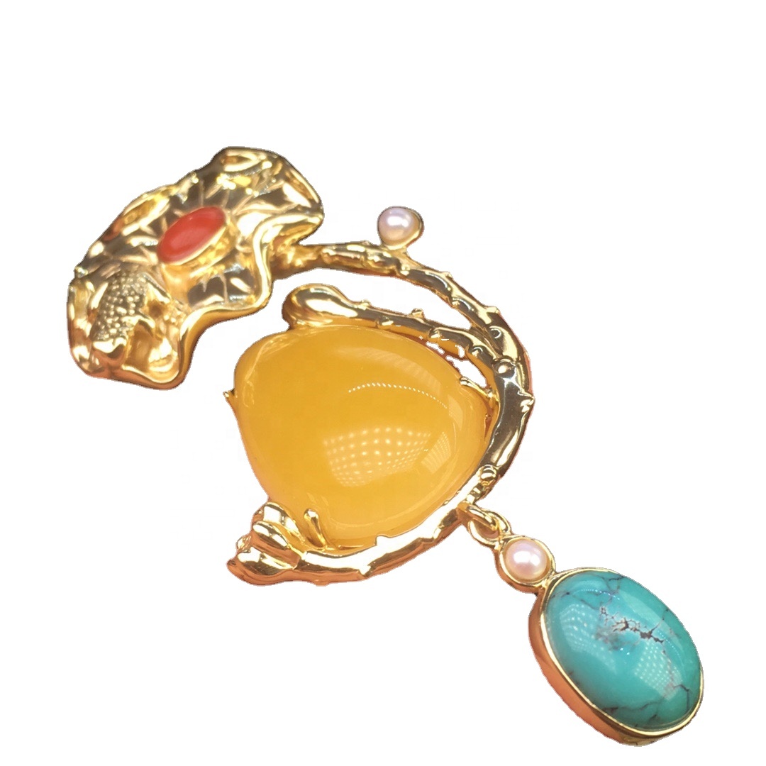 Lulëzojnë lule agate pendant.turquoise pendant.ruby / kuqe Garnet gjerdan varëse për gratë 9