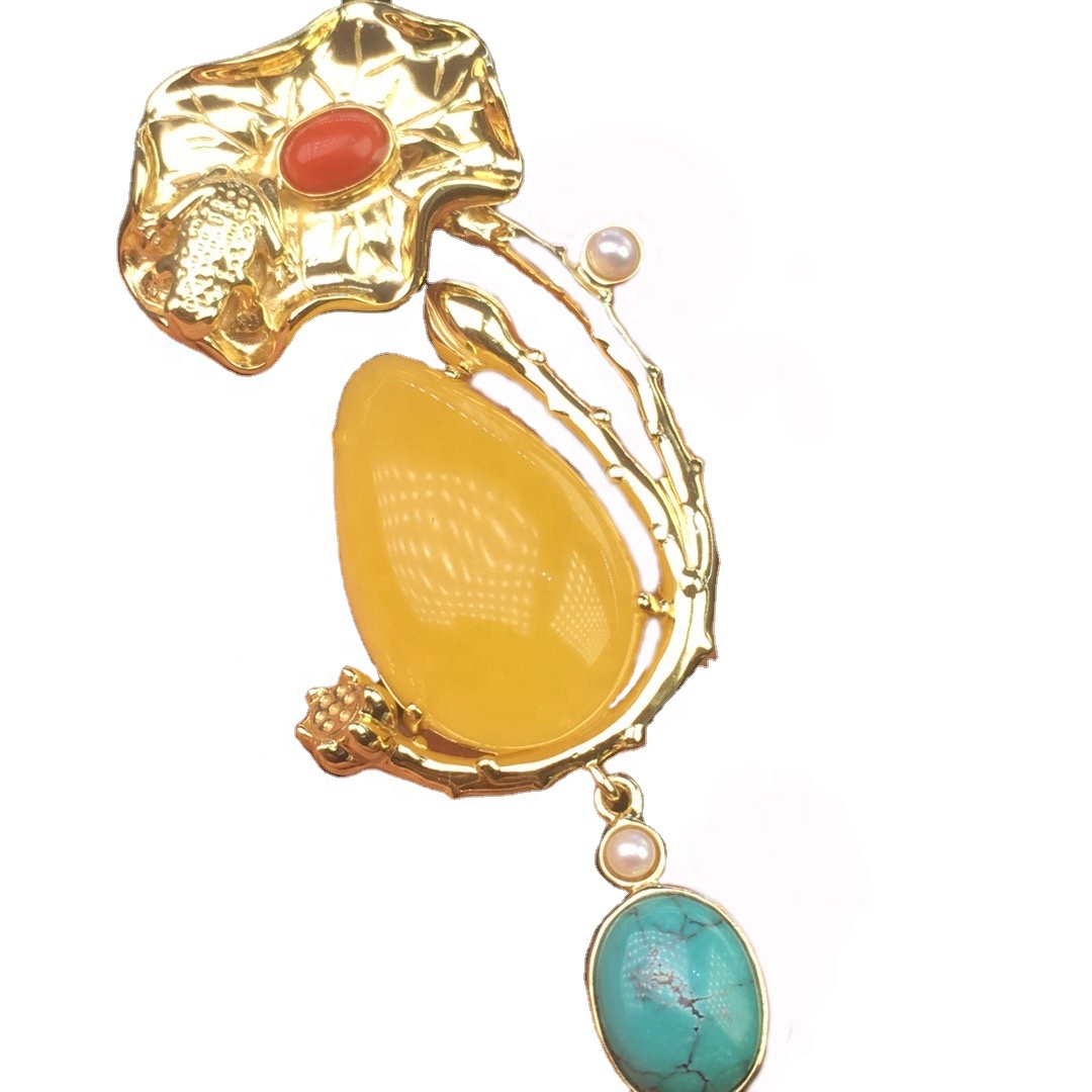 Lulëzojnë lule agate pendant.turquoise pendant.ruby / kuqe Garnet gjerdan varëse për gratë 15